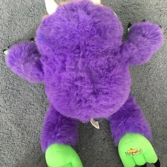 rare European vintage My Pet monster plush toy purple stuffed animal retro - Picture 8 of 12
